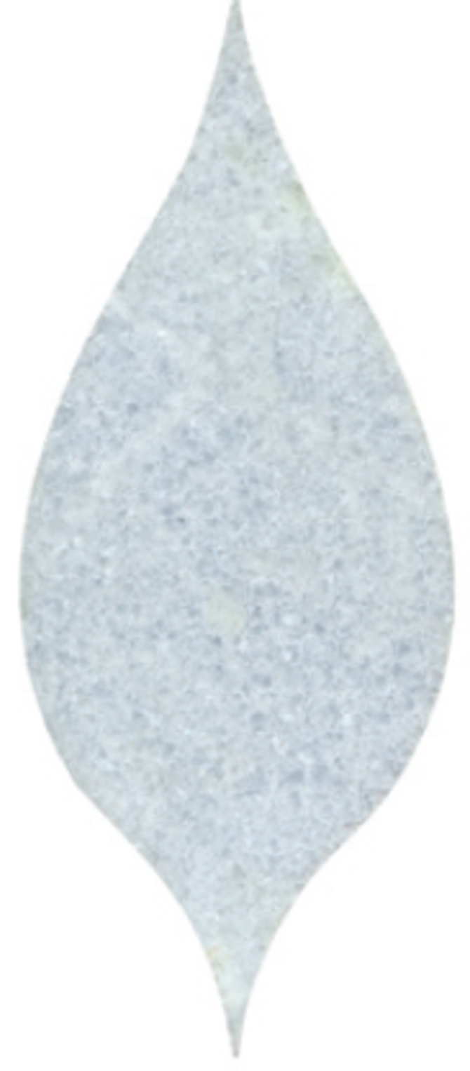 Acurve Celeste Blue Honed 6×14 Grand Acanthus