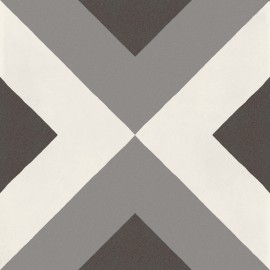 D_Segni Chalk/Midnight/Shadow/Smoke Blend 8×8 Double Diamond Decorative Tile Matte