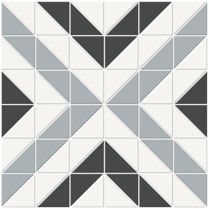 Nantucket Sea Blend 10×10 Sound Pattern Mosaic Matte