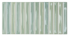 Vibrant kiwi ceramic tile flooring paired with backsplash tiles, ideal for kitchen tile backsplash and stylish bathroom wall tile designs.