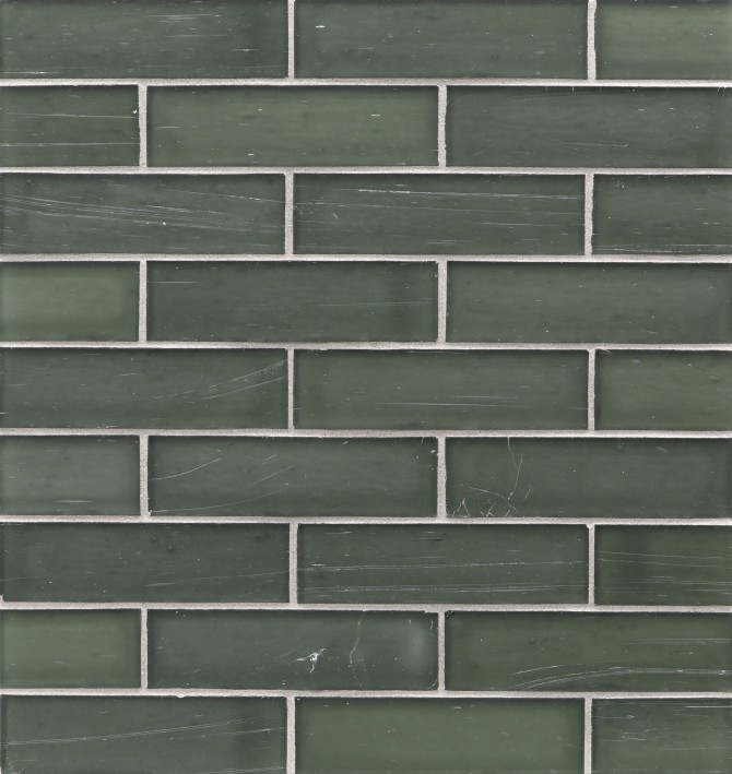 Elements Seaweed 1-1/4×5 Brick Mosaic Silk
