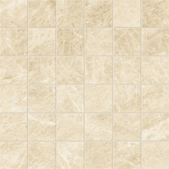 Beyond Taj Mahal Champagne 2×2 Mosaic Silk