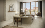 Element Ivory 12x24 Ivory Turtle Mosaic Ivory Bullnose
