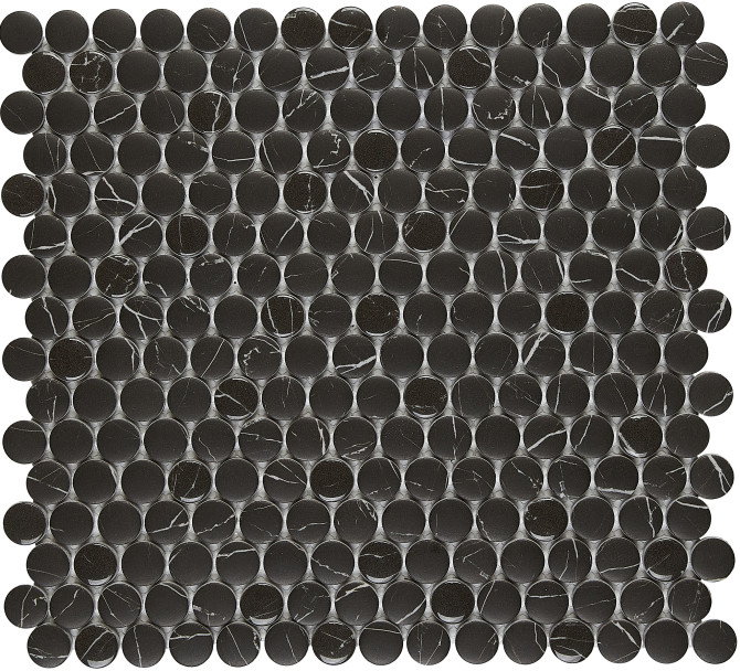 Leaside Shade 11×12 Penny Round Mosaic