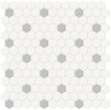 Soho Loft Grey 1″ Hexagon with Insert Mosaic Matte