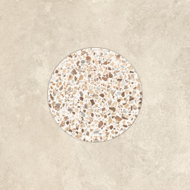Romana Multicolor Warm 24×24 Cross Cut Circle Decorative Tile Matte Rectified