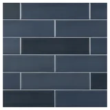 TrueTones Porcelain 16 Shades Of Twilight Blue Matte 2-1/2×10 Field Tile