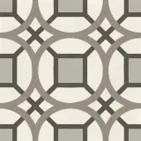D_Segni Chalk/Mud/Smoke/Midnight/Sand Blend 8×8 Kaleido Decorative Tile Matte