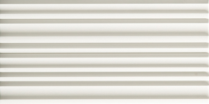 Ecocarat Granas Vague White 6×12 Relief Decorative Tile