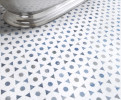 Pietra Visivo Thassos Select and Azul Macaubas Select Roundangles