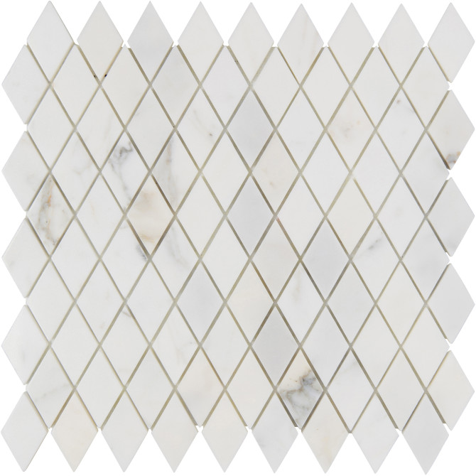 Opus Anticato Calacatta Gold 10×11 Diamante Mosaic Honed