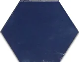 Zellige Hexa Cobalt 4×5 Hexagon Field Tile Glossy