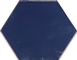 Zellige Hexa Cobalt 4×5 Hexagon Field Tile Glossy Zellige Hexa Cobalt 4×5 Hexagon Field Tile Glossy