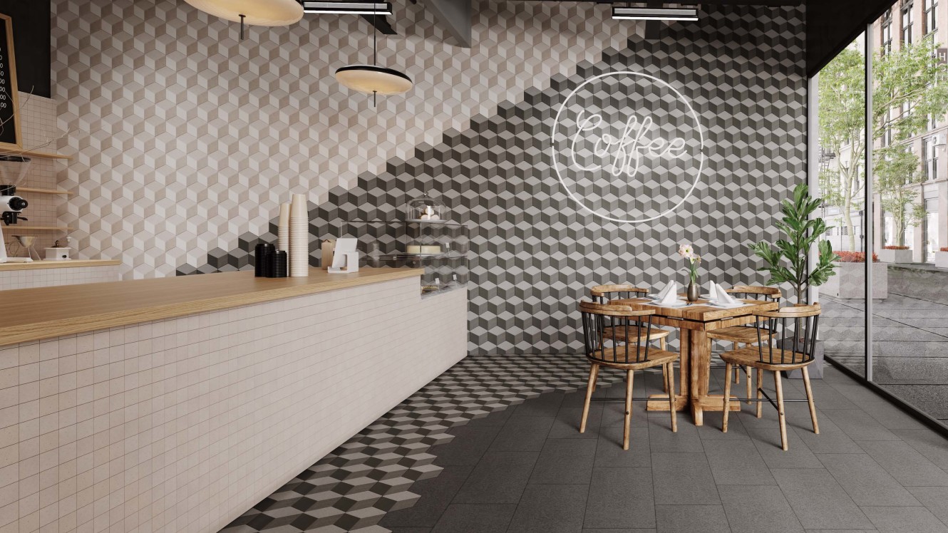 Crafter Paper Block 8x8 Hex, Carbon Block 8x8 Hex, and Ink 12x24