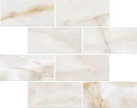 Onyx Ivory 3×6 Mosaic Polished rectified