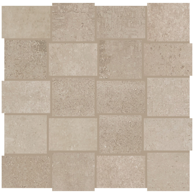 Transit Beige 2×3 Modern Weave Mosaic Matte