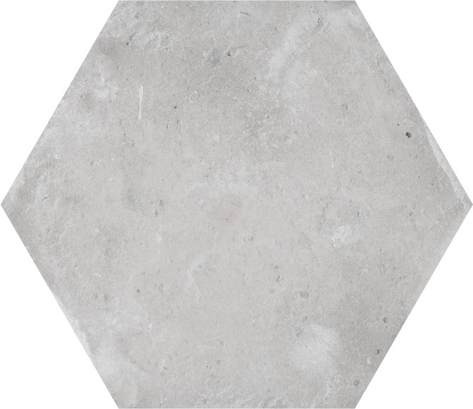 Cottage Grey 6×6 Hexa Field Tile Matte