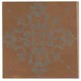Moroccan Concrete Aziza – Terra Cotta 8×8 Decorative Tile Matte Rectified
