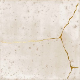 Enso Ivory 5×5 Kintsugi Field Tile Matte Enso Ivory 5×5 Kintsugi Field Tile Matte
