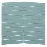 Beach Group Glass Lagoon 13×13 Waveline Mosaic Matte