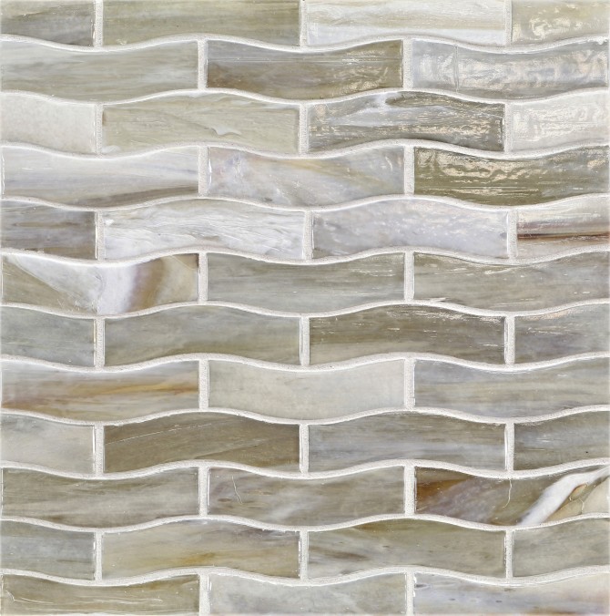 Agate Cortona 1×4 Zing Mosaic Pearl