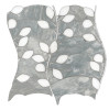 Olynthos Ready to Ship Bardigilio Lite And Thassos Standard 12×12 Twining Mosaic Honed