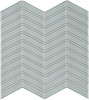 Bliss Element Glass Cloud 12×12 Chevron Mosaic