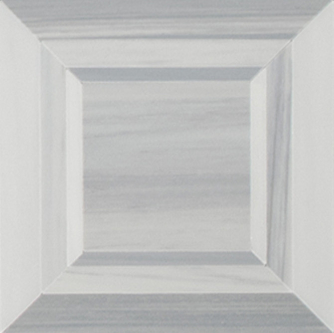 Pietra Visivo Collection Bianco Dolomiti Select Honed, Sterling Blue Light Select Honed, And Sterling Blue Dark Select Honed 6×6 Regal Square Mosaic Honed