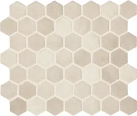 Studio Haven Almond 1-1/2″ Hexagon Mosaic Matte