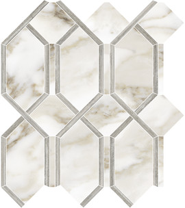 La Marca Calacatta Paonazzo 13×12 Modella Mosaic Polished