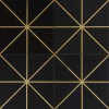 Ellington Ebony & Brass 12×12 Carlyle Decorative Tiel Honed