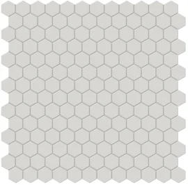 Nantucket Light Gray 1″ Hexagon Mosaic Matte