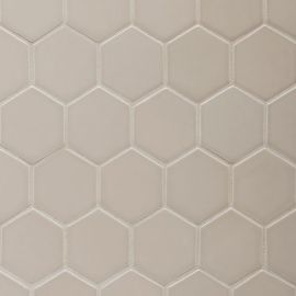 6th Avenue Fog 2×2 Hexagon Mosaic Glossy