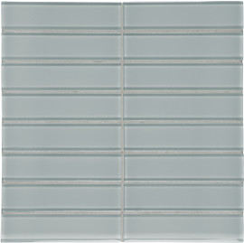 Bliss Element Glass Shadow 2×6 Stacked Mosaic