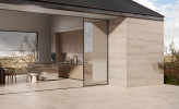IN.CONTRO Contro Cream 40x40, 40x40 Wax and Hexagon Mosaic, and In Cream 24x48