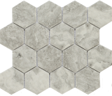 Revival Taupe 3″ Hexagon Mosaic