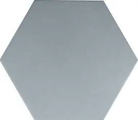 Sol Azure 8×9 Hexagon Field Tile Semi-Matte
