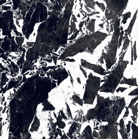 B&W_Marble Glacier 48×48 Slab Matte Rectified