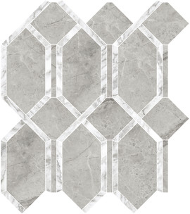 La Marca Paradiso Argento 13×12 Modella Mosaic Polished
