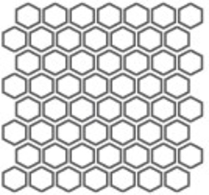 Color Complements Real Teal 1-1/2″ Hexagon Mosaic Matte