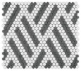 Nano Gray & White 9×11 Lombardy Mosaic