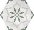 Eden Green 5-1/2×6 Hexagon Deco Matte