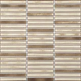 Yohen Border Light Brown Mix 1/2×4 Mosaic