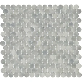 Emersyn Lane Shadow Chiffon 11×12 Penny Round Mosaic Matte