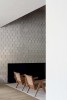 Rice Blu 2x6 and Bianco Leaf 2x6