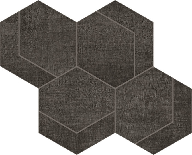 Fray Black 6×7 Hexmark Mosaic