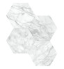 La Marca Carrara Gioia 6″ Hexagon Mosaic Honed