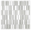 Nano Gray & White 12×12 Binary Mosaic