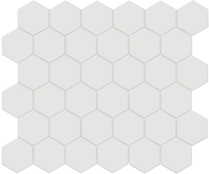Soho Vintage Grey 2″ Hexagon Mosaic Matte Unglazed