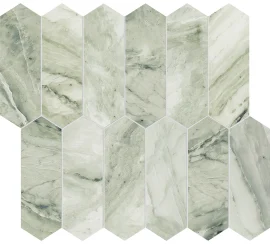 Moscato Argento 2×6 Picket Mosaic Honed